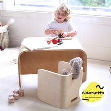 Load image into Gallery viewer, Kido Wooden Table &amp; Chair Set Multi Purpose - 3 Pieces
